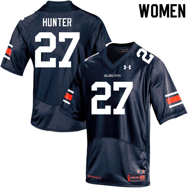 Auburn Tigers Women's Jarquez Hunter #27 Navy Under Armour Stitched College 2021 NCAA Authentic Football Jersey JRC3274RI